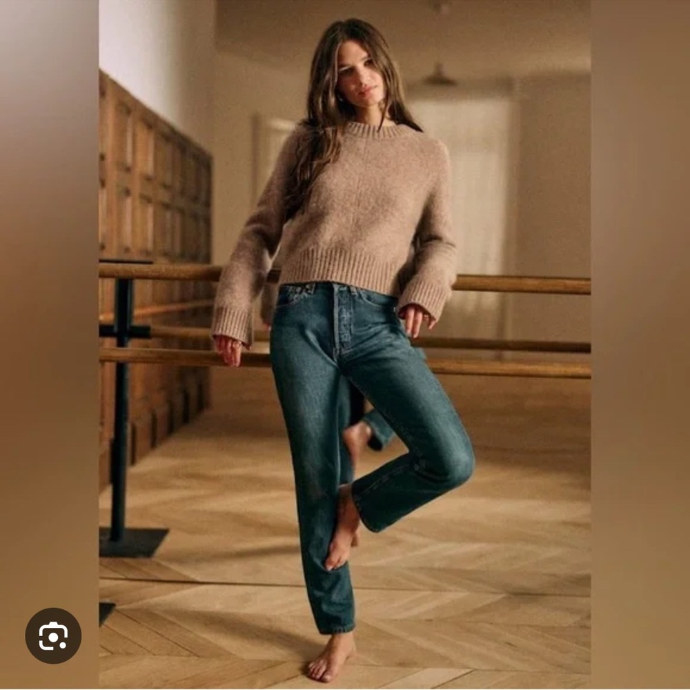 Sezane Sama Jumper Taupe - Size S